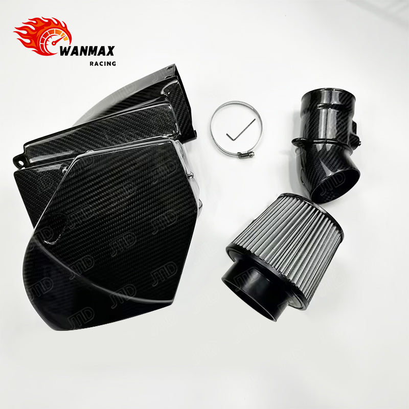 Carbon Fiber Cold Air Intake System for BMW 540i G30/G31/G38 B58 3.0T with MAF Pipe and Enclosed Airbox