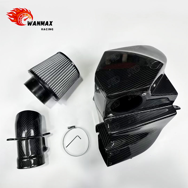 Carbon Fiber Cold Air Intake System for BMW 540i G30/G31/G38 B58 3.0T with MAF Pipe and Enclosed Airbox