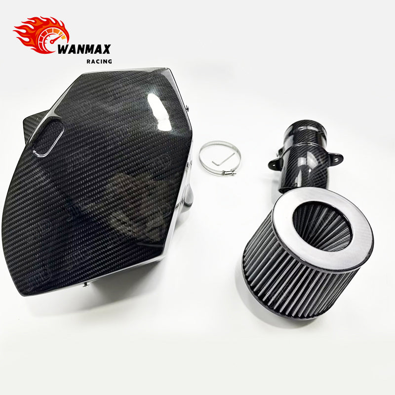 Carbon Fiber Cold Air Intake System for BMW 540i G30/G31/G38 B58 3.0T with MAF Pipe and Enclosed Airbox