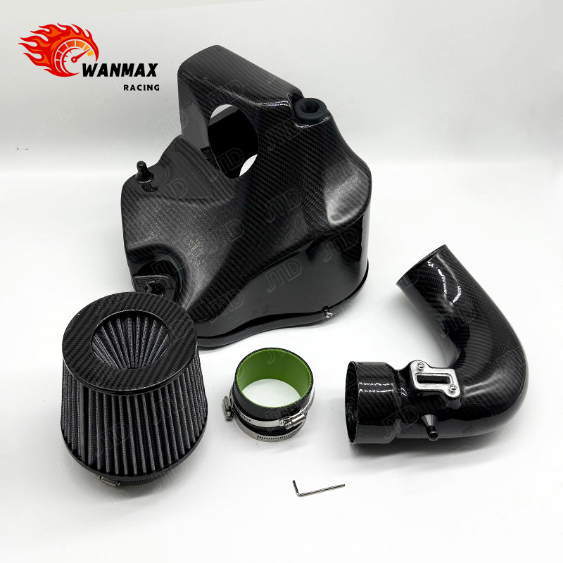Carbon Fiber Cold Air Intake Kit for BMW F30 B48 2.0T with Sealed Airbox and Intake Pipe