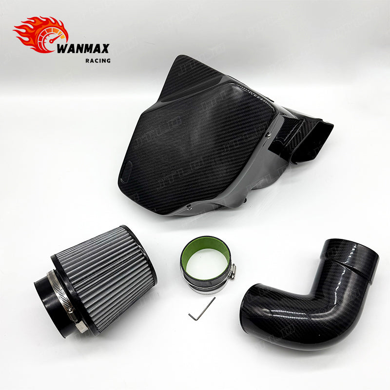 100% Dry Carbon Fiber Cold Air Intake System for BMW 520i/530i G30 B48 2.0T with MAF Pipe