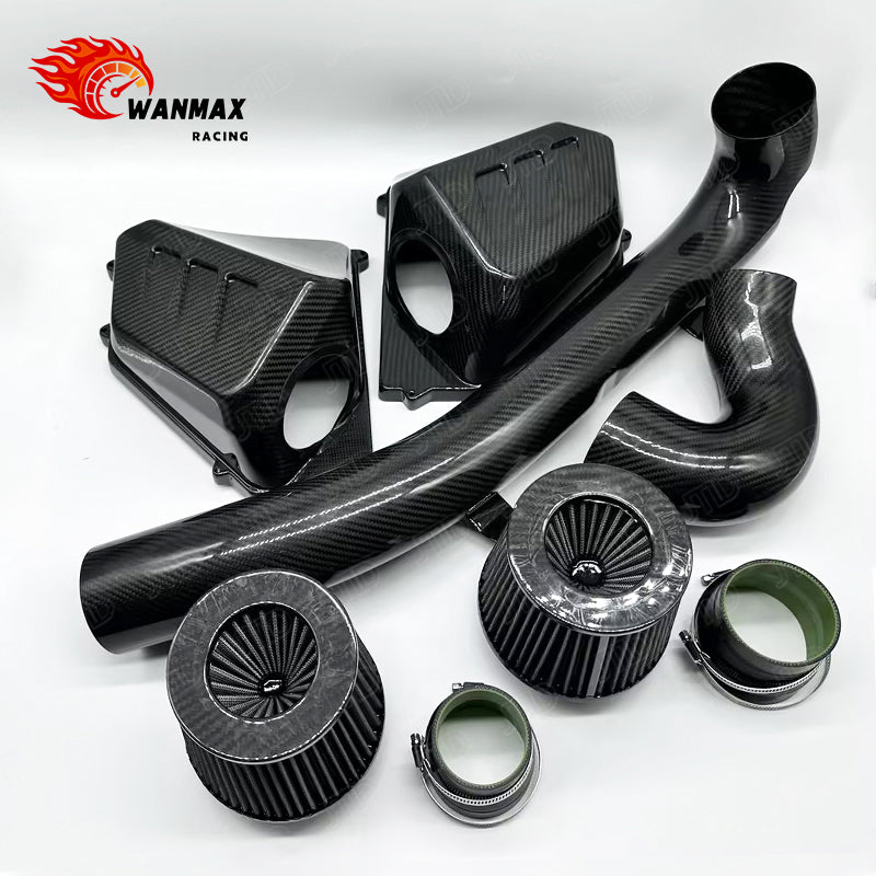 High Flow Carbon Fiber Cold Air Intake Kit for BMW M3 G80 and M4 G82/G83 S58 3.0T with Dual Airboxes