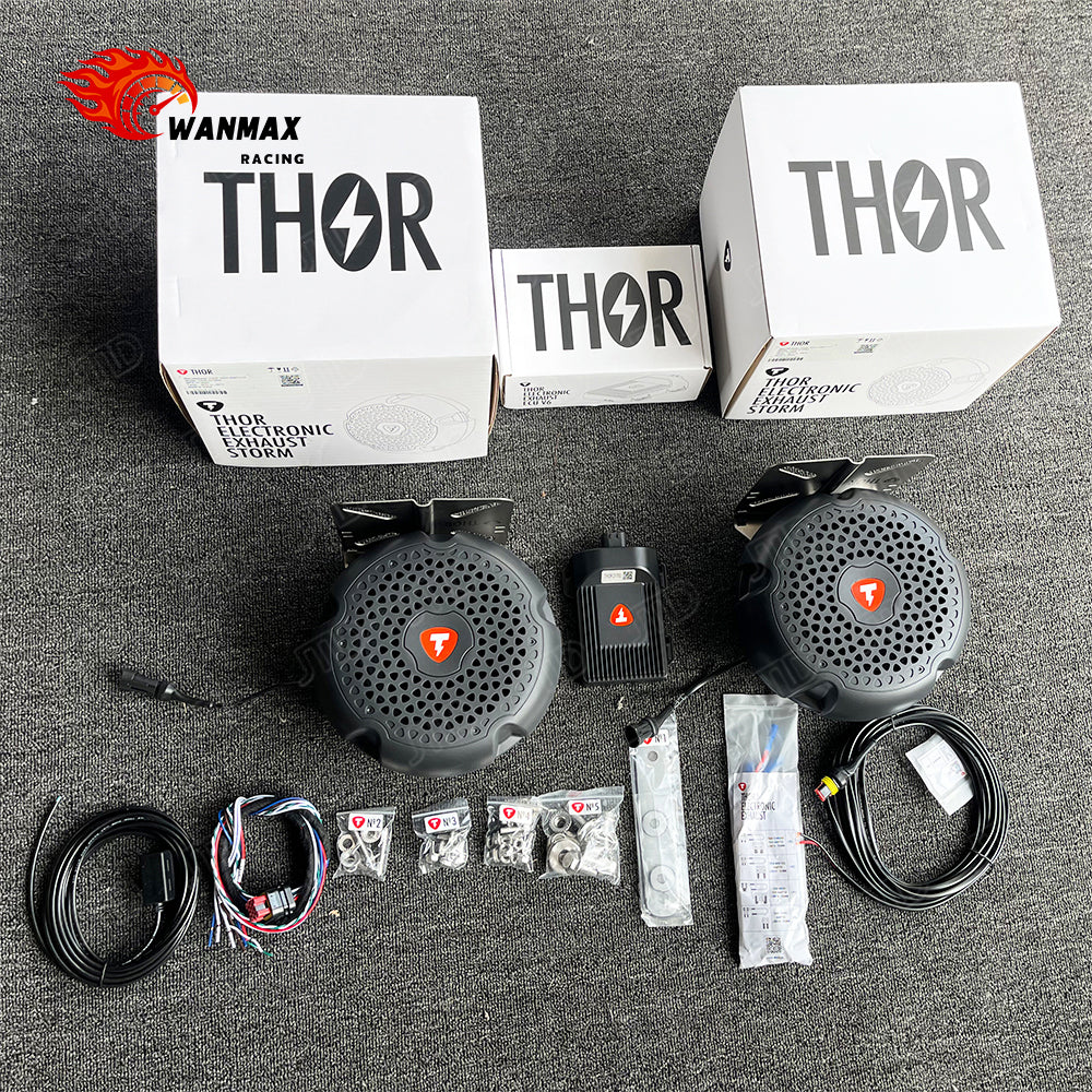 ECO Performance THOR Electronic Exhaust Sound System Dual Storm Speakers with Bass Module Universal Active Sound Booster Simulator for Tesla EV Gas Cars