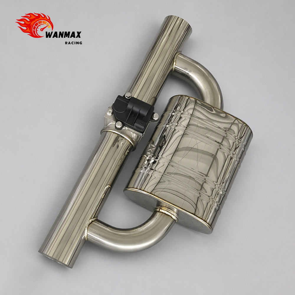 2.75inch Electric Valve Exhaust Muffler With Silencer Canister Remote Control Module Wiring Harness