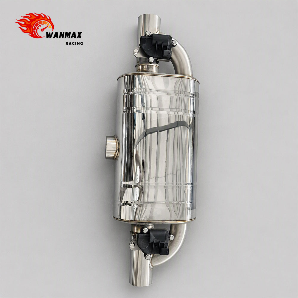 2inch Universal Dual Electric Exhaust Valve Muffler SS304 SS201 With Auto Switch Remote Control