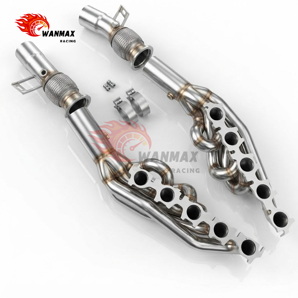SS304 Equal Length Exhaust Headers for Audi R8 & Lamborghini Huracan Gallardo 5.2L V10