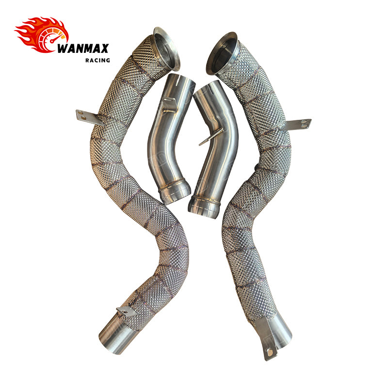 Heat-Wrapped Catless Downpipes for Mercedes-AMG GLC63 GLC63 S W253 4.0L