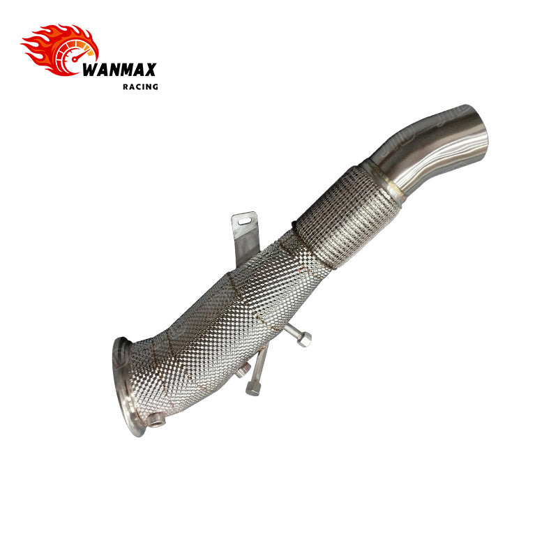New Style 304 Stainless Steel Exhaust Downpipe with Heat Shield for For BMW G05 G06 G07 X5 X6 X7 B58 3.0T