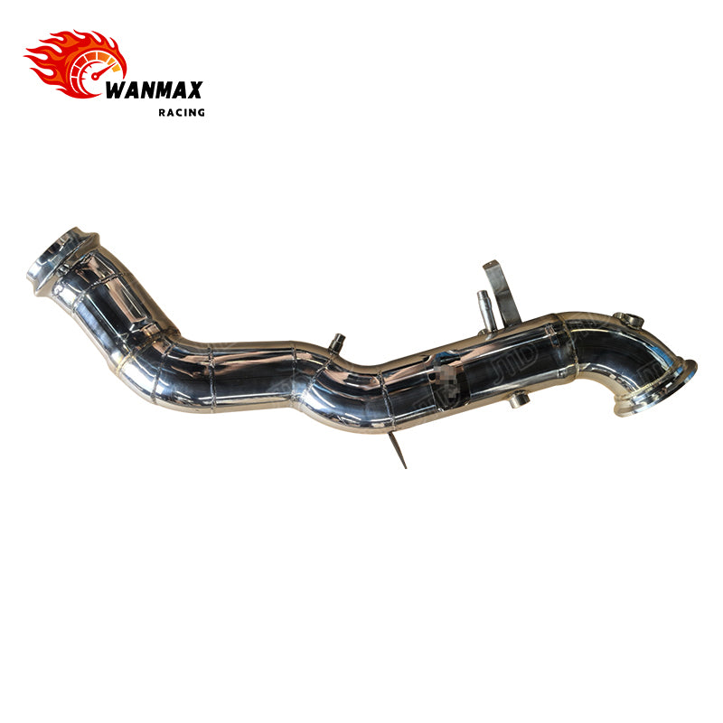 Mirror-Polished Catless Downpipe for Mercedes-AMG C63 S E Performance W206 M139 2.0T