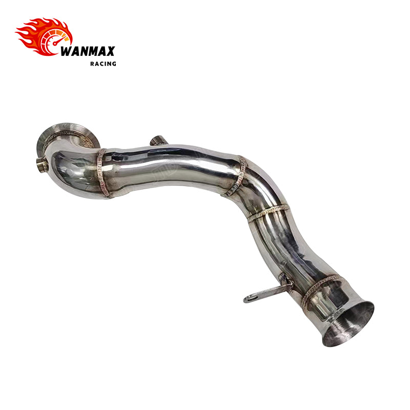 RHD High-Flow T304 Performance Downpipe for Mercedes-Benz C200 W204 M274