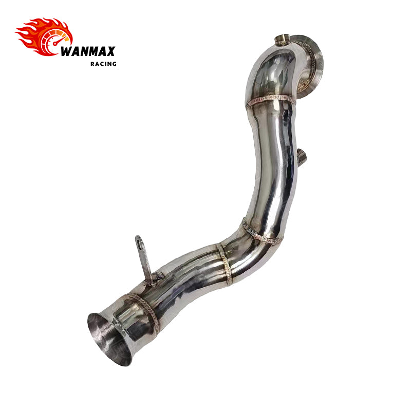 RHD High-Flow T304 Performance Downpipe for Mercedes-Benz C200 W204 M274