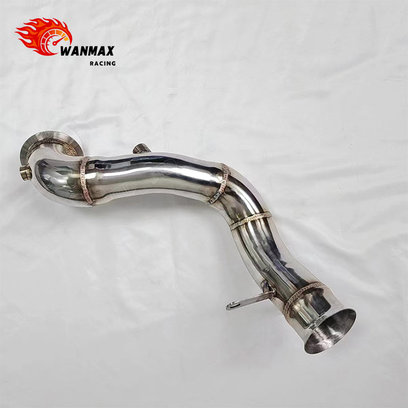 RHD High-Flow T304 Performance Downpipe for Mercedes-Benz C200 W204 M274