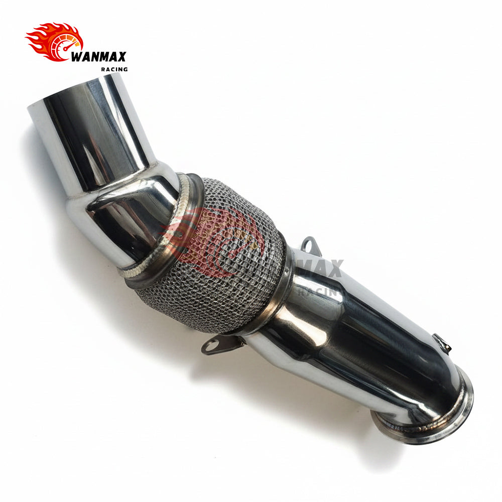 T304 High-Flow Downpipe for BMW F20/F21 F22/F23 F30/F31/F34 F32/F33/F36 N20 2.0L 2012-2016