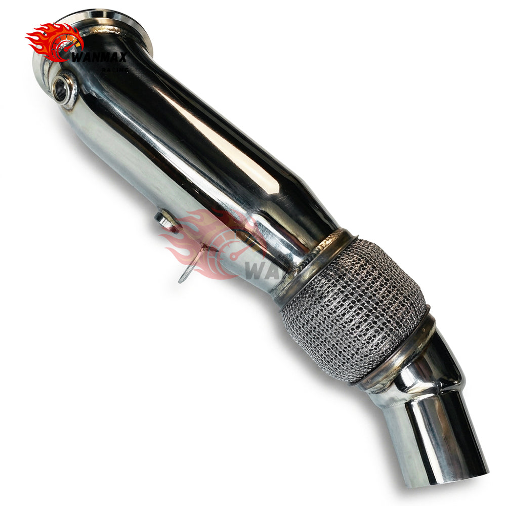 T304 High-Flow Downpipe for BMW F20/F21 F22/F23 F30/F31/F34 F32/F33/F36 N20 2.0L 2012-2016