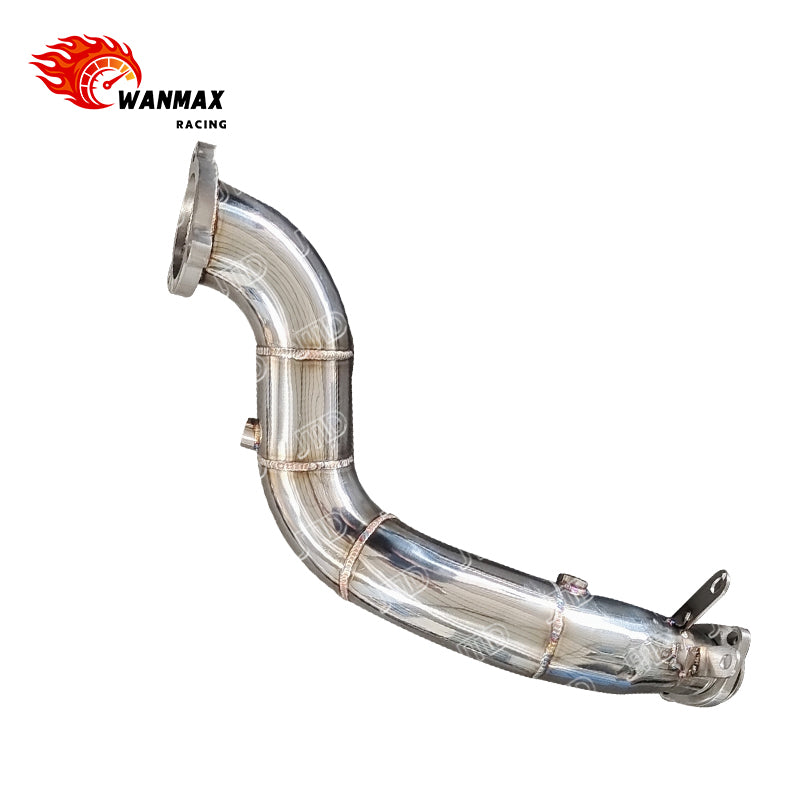 Mirror-Polished Downpipe for Mercedes-Benz SLC300 M271 M274