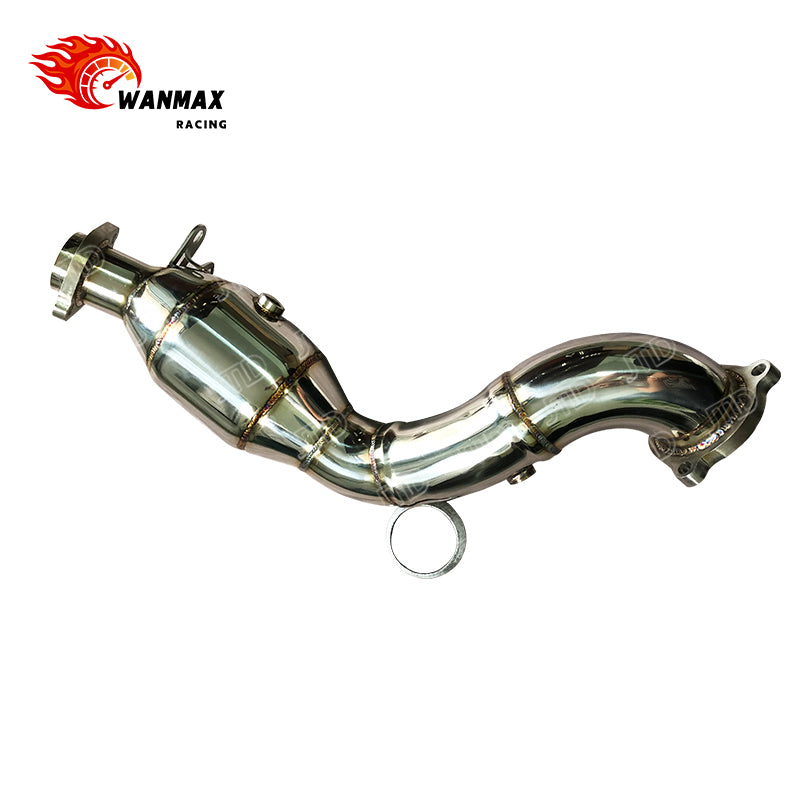 Mirror-Polished T304 Downpipe for Mercedes-Benz SLC300
