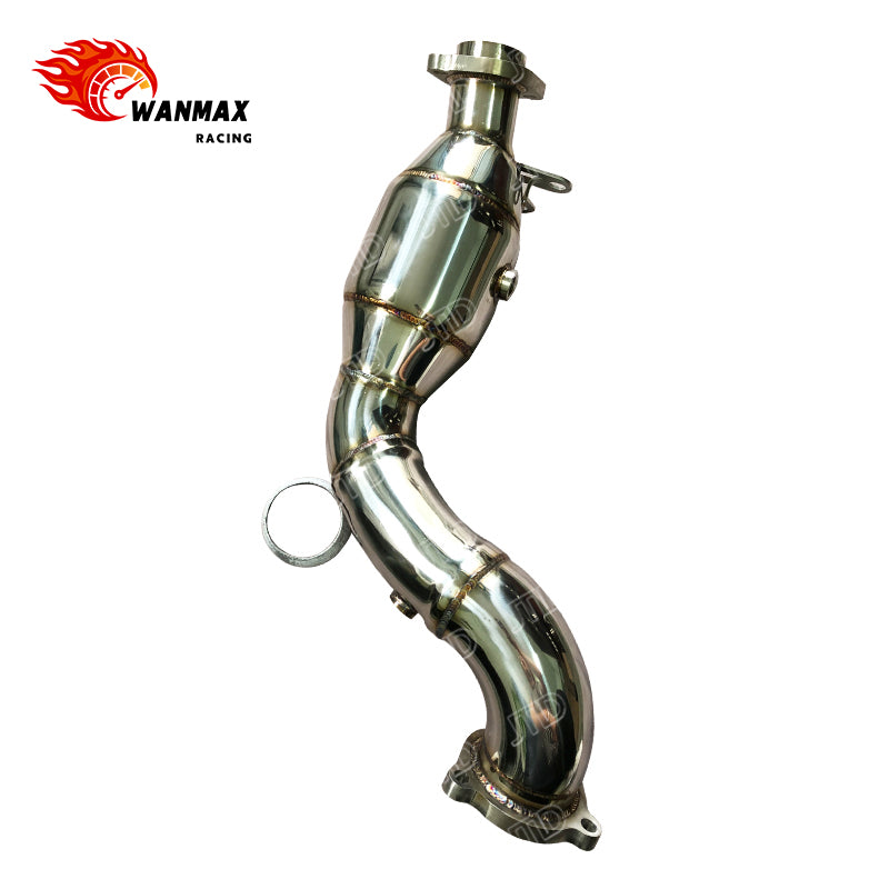 Mirror-Polished T304 Downpipe for Mercedes-Benz SLC300