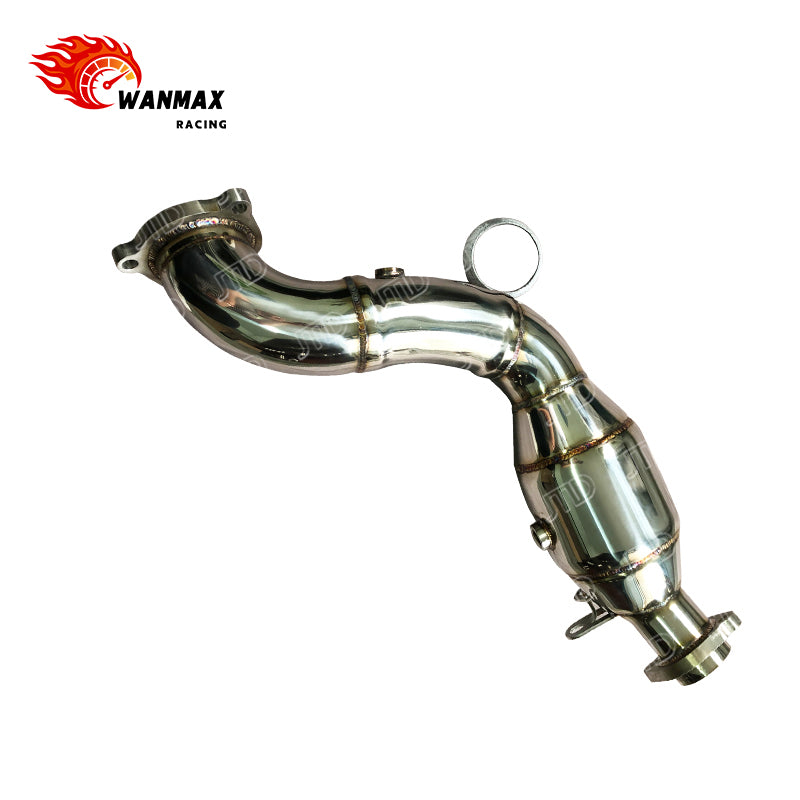 Mirror-Polished T304 Downpipe for Mercedes-Benz SLC300