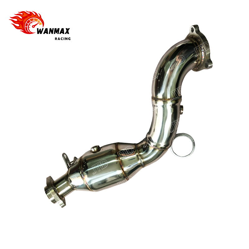 Mirror-Polished T304 Downpipe for Mercedes-Benz SLC300