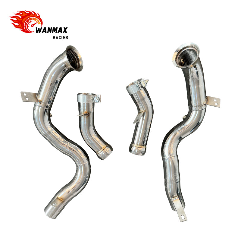 Modular T304 Performance Downpipes for Mercedes-Benz GLC63 GLC63S AMG X253 C253 M177 4.0T V8