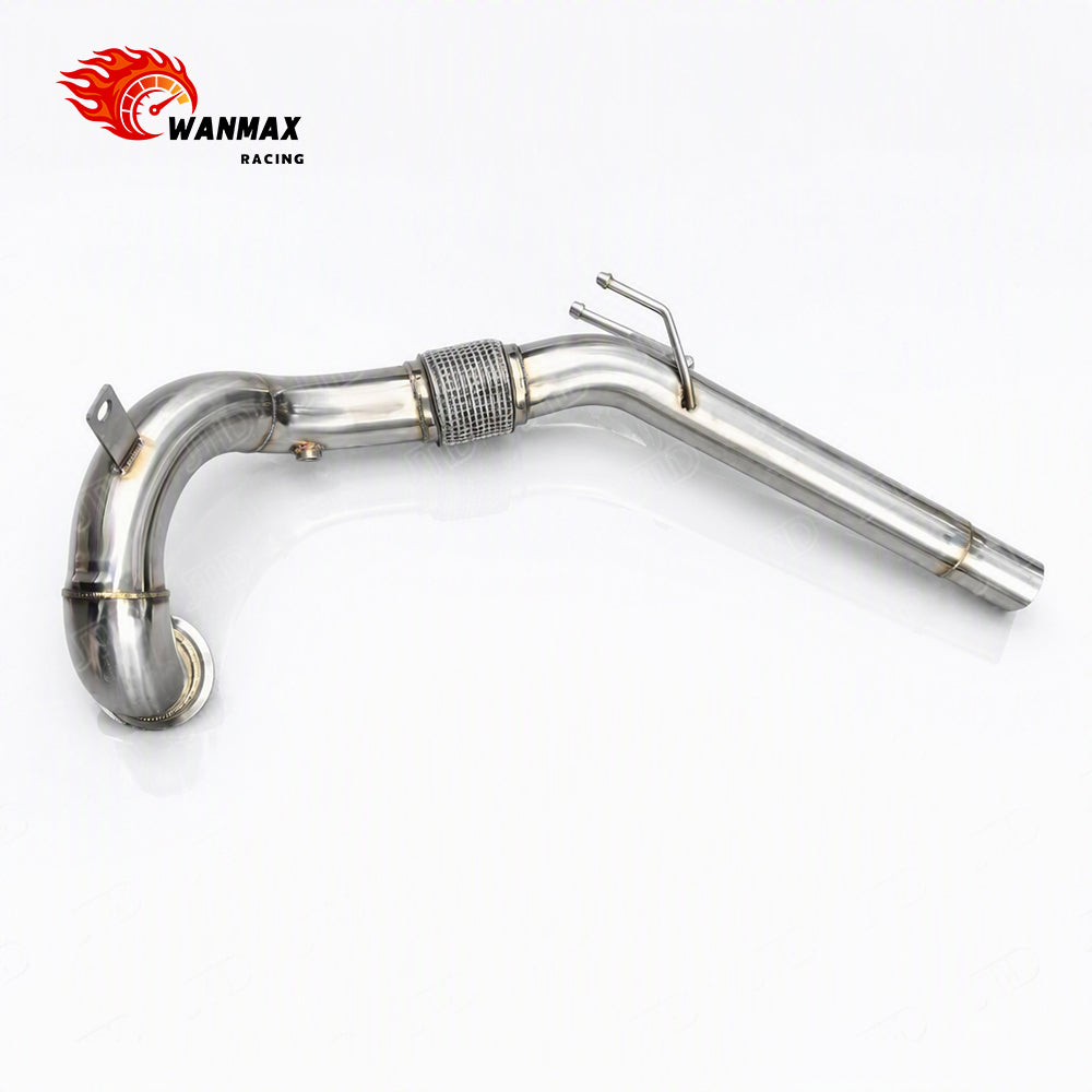 High Flow Exhaust Downpipe for Volkswagen Golf MK8 GTI 2.0 TSI EA888 Gen4 Stainless Steel Front Pipe