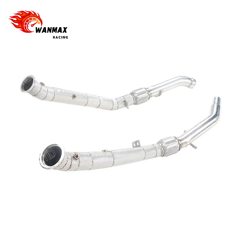 Heat-Shielded Front Pipes for Mercedes-Benz ML400 W166 M276 3.0T