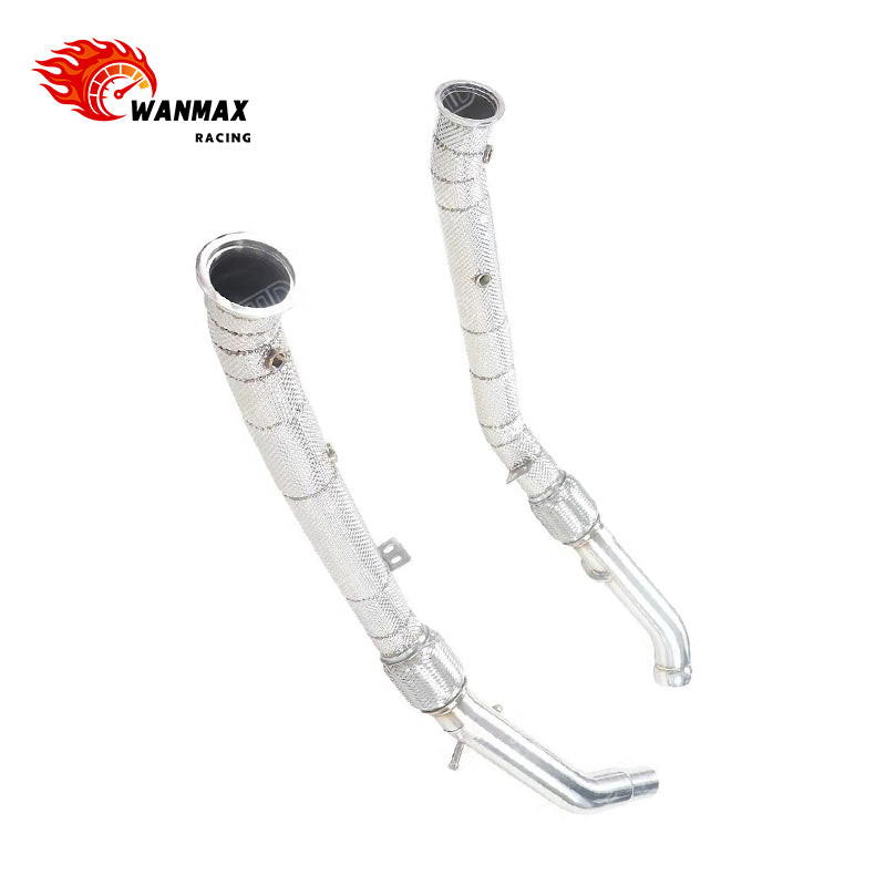 Heat-Shielded Front Pipes for Mercedes-Benz ML400 W166 M276 3.0T