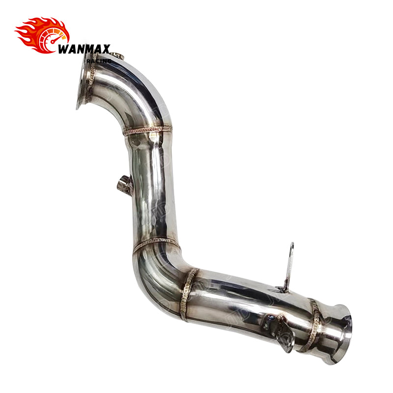 Polished Performance Downpipe for Mercedes-Benz E200 E250 E300 W213 2.0T