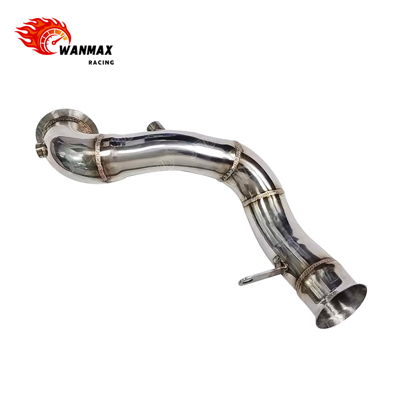 Polished Performance Downpipe for Mercedes-Benz E200 E250 E300 W213 2.0T