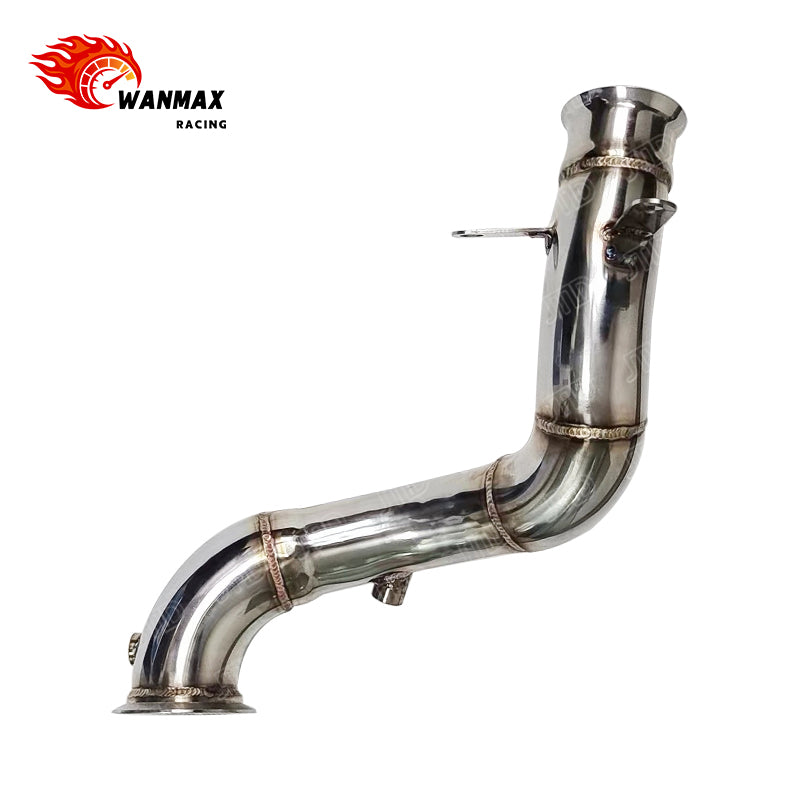 Polished Performance Downpipe for Mercedes-Benz E200 E250 E300 W213 2.0T