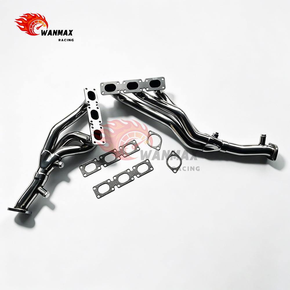 Mirror-Polished 3-Into-1 Exhaust Header Pair for BMW E46 E39 Z3 Z4 M52 M52TU M54 LHD
