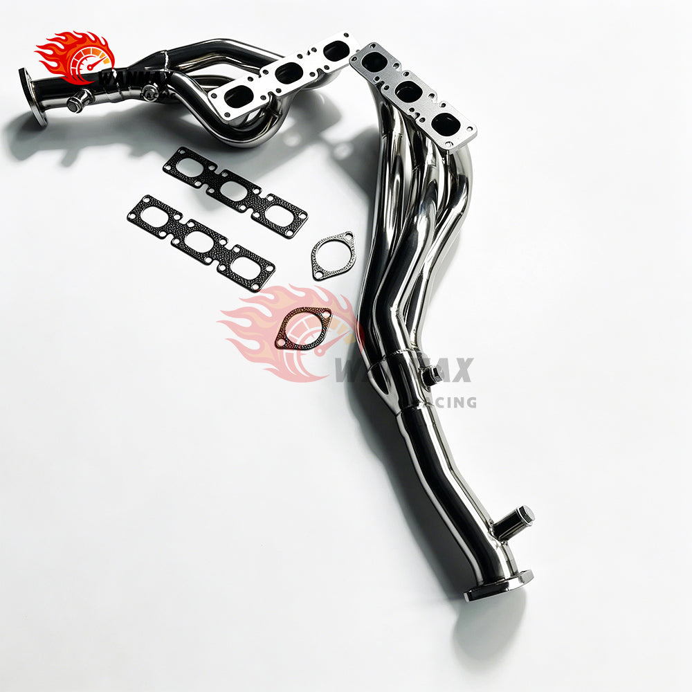 Mirror-Polished 3-Into-1 Exhaust Header Pair for BMW E46 E39 Z3 Z4 M52 M52TU M54 LHD