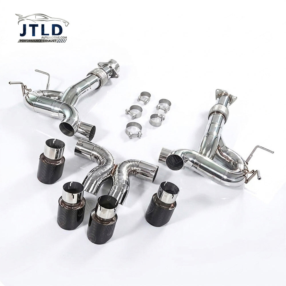 Quad Carbon Tip Bypass Catback Exhaust for 2026 Chevy Corvette C8 ZR1 5.5L V8