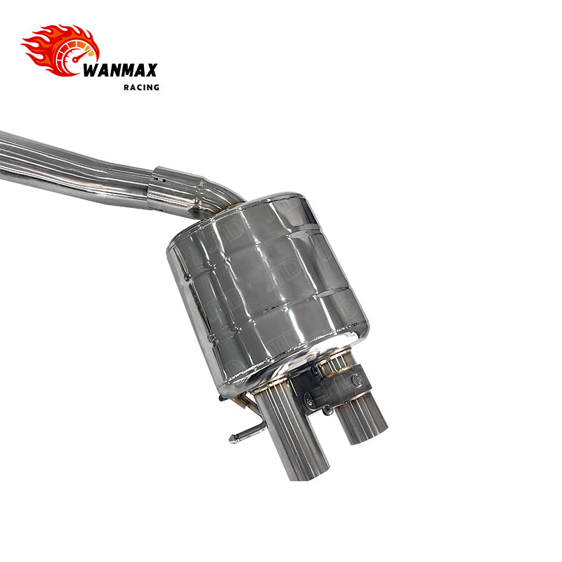 In Stock High-Grade Catback Exhaust System for Audi A6 A7 C7 C7.5 3.0T V6 2012-2018 Mirror Polished SS304 Electronic Valved
