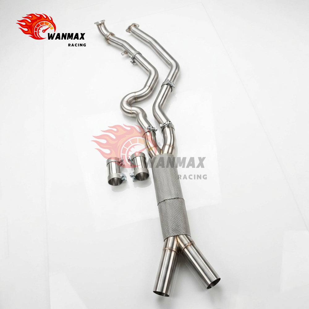 New Arrival Performance Exhaust Dual Mid Pipe Kit With Heat Shield for BMW G80 M3 S58 3.0L Turbo Racing Exhaust System