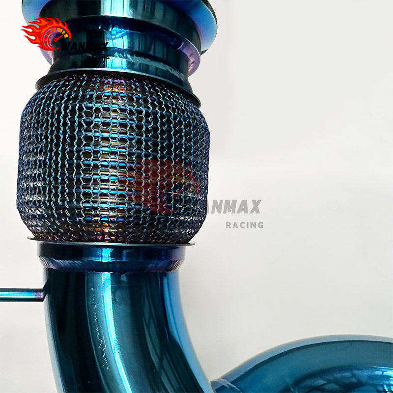 Direct Bolt‑On Electroplated‑Blue 304SS Exhaust System For Lamborghini EVO Racing Performance Upgrade