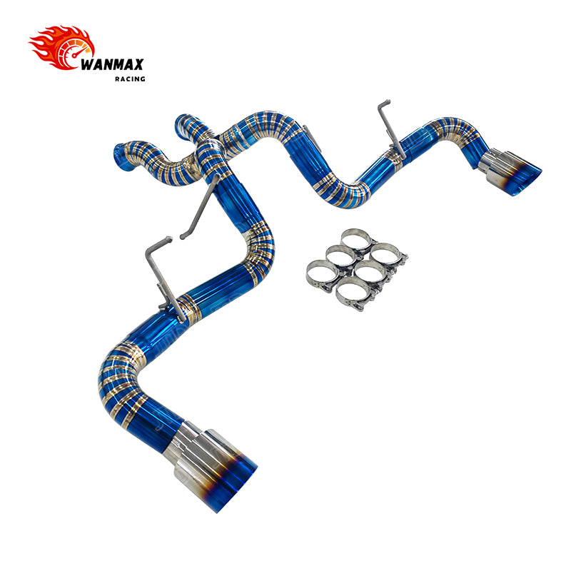 High Performance Titanium Exhaust System Catback for McLaren 540C 570S 570GT 3.8L V8 Full Titanium Straight Through with Dual Tips