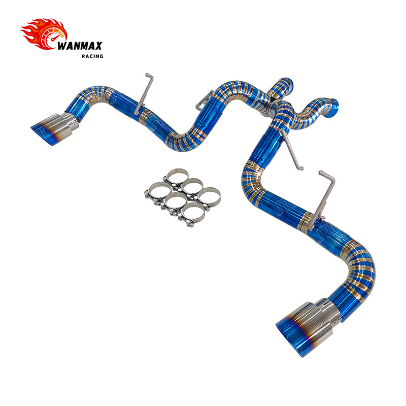High Performance Titanium Exhaust System Catback for McLaren 540C 570S 570GT 3.8L V8 Full Titanium Straight Through with Dual Tips