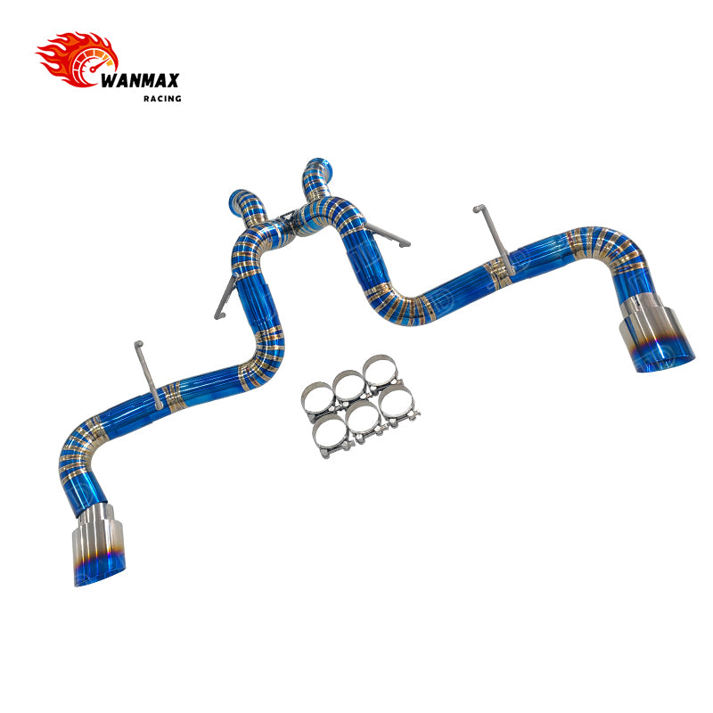 High Performance Titanium Exhaust System Catback for McLaren 540C 570S 570GT 3.8L V8 Full Titanium Straight Through with Dual Tips