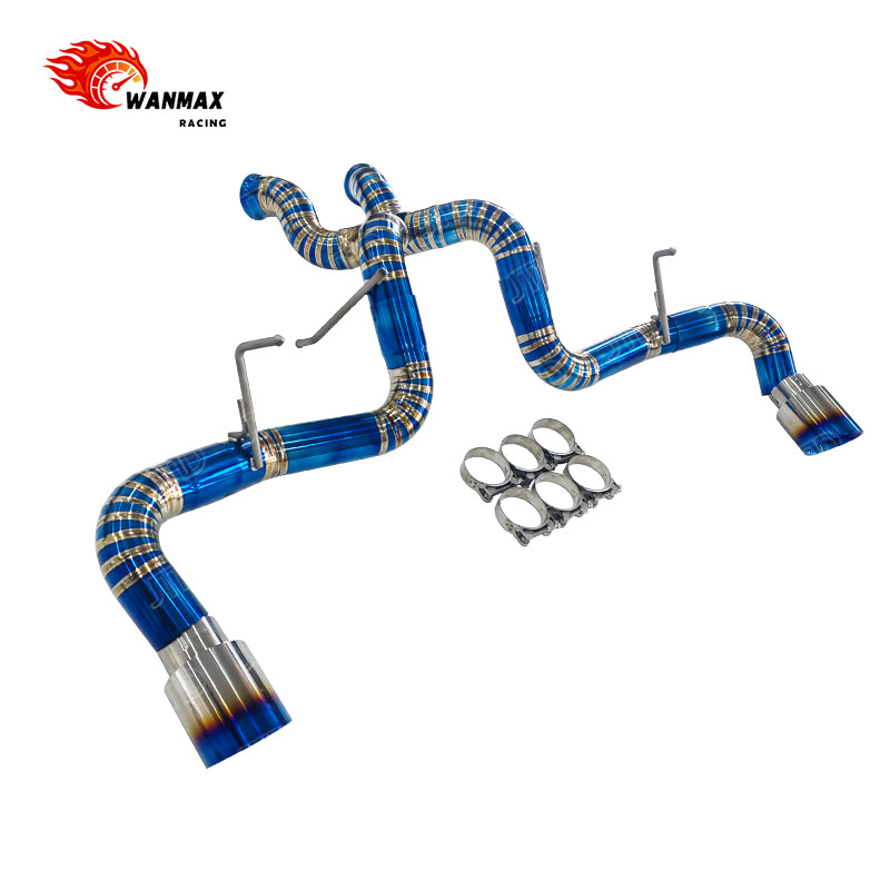 High Performance Titanium Exhaust System Catback for McLaren 540C 570S 570GT 3.8L V8 Full Titanium Straight Through with Dual Tips