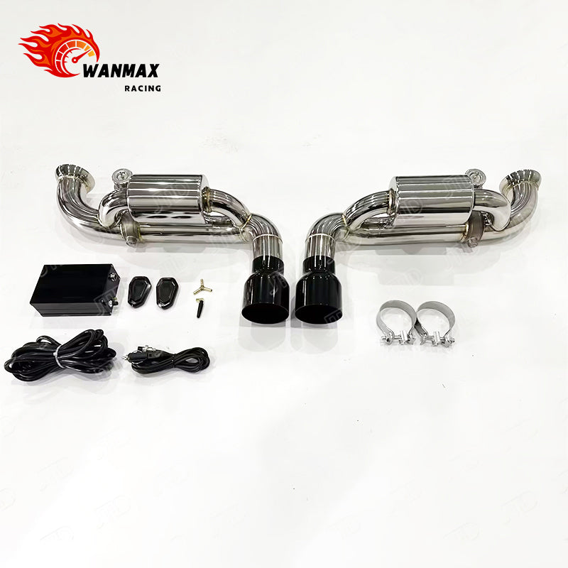 Premium SS304 Catback Exhaust System for Porsche 911 991.1 991.2 GT3 4.0L NA Vacuum Valved Performance Exhaust