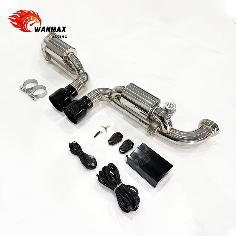 Premium SS304 Catback Exhaust System for Porsche 911 991.1 991.2 GT3 4.0L NA Vacuum Valved Performance Exhaust