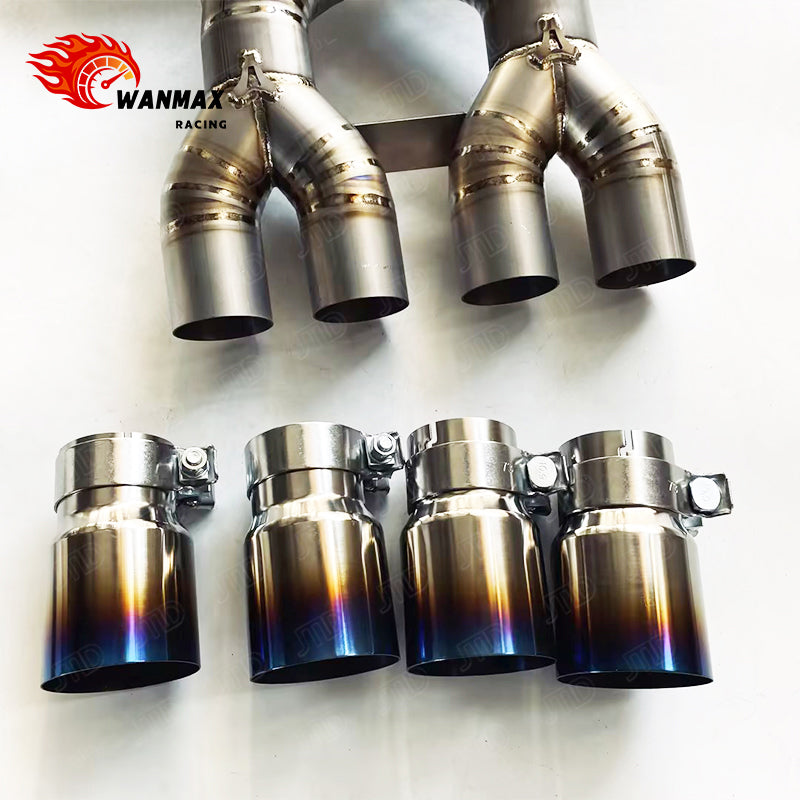 765LT Style Raw Titanium Exhaust Catback Conversion Kit for McLaren 720S Exhaust System Light Weight Performance Upgrade