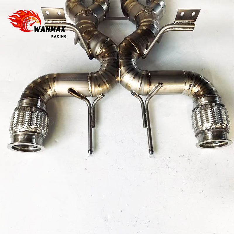 765LT Style Raw Titanium Exhaust Catback Conversion Kit for McLaren 720S Exhaust System Light Weight Performance Upgrade