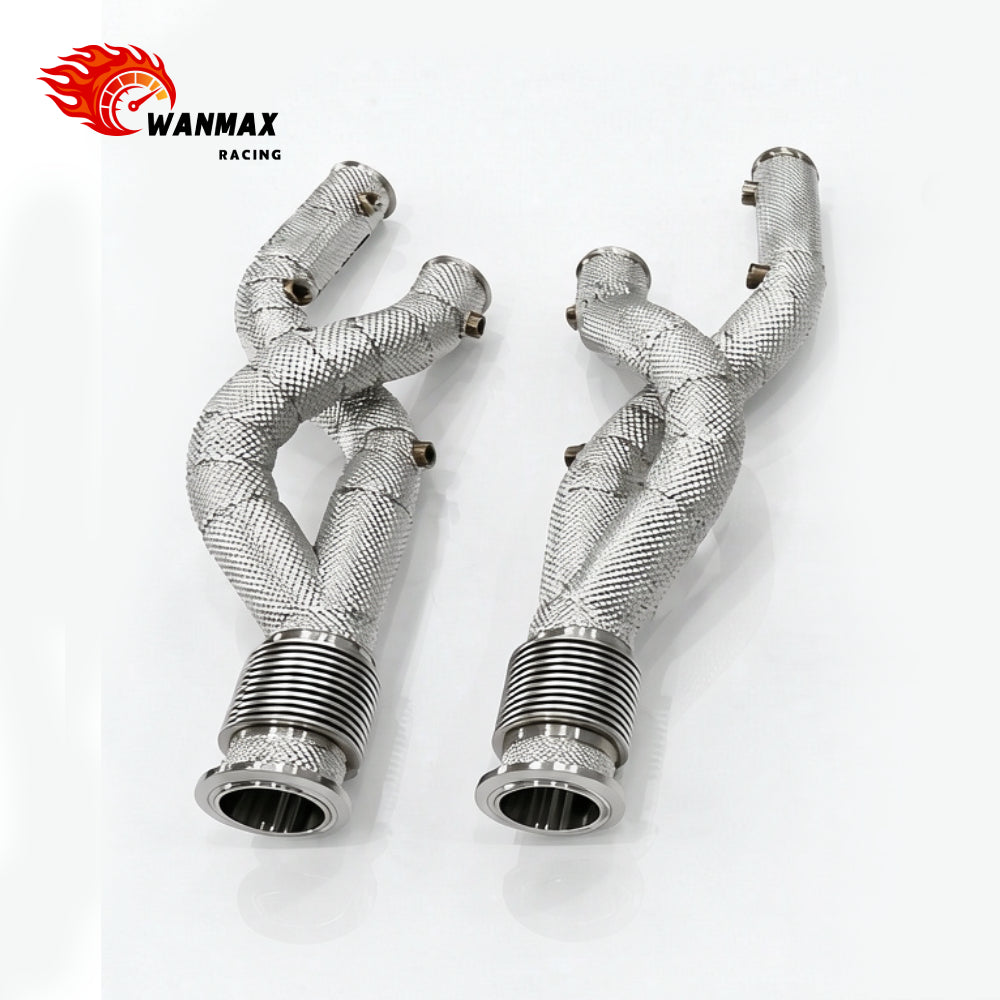 High Performance Downpipe and Catback Exhaust System Kit for Lamborghini Revuelto 6.5L V12 Models Full Heat Shielded