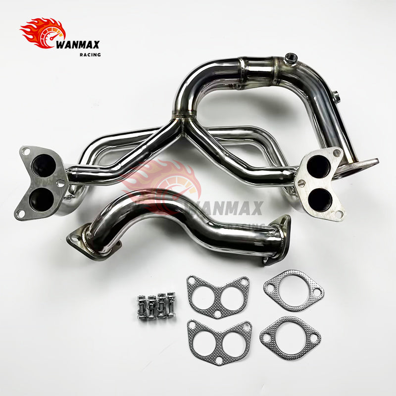 Mirror-Polished T304 Equal-Length Header and Downpipe Kit for Toyota GT86/Subaru BRZ FA20 2.0L 2012-2024