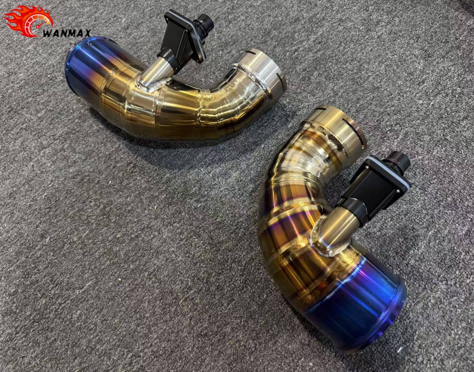 Titanium Turbo Inlet Pipe Kit for BMW F90 M5 F91 F92 M8 4.4T V8 Engine High Flow Intake Air Induction Tuning Upgrades