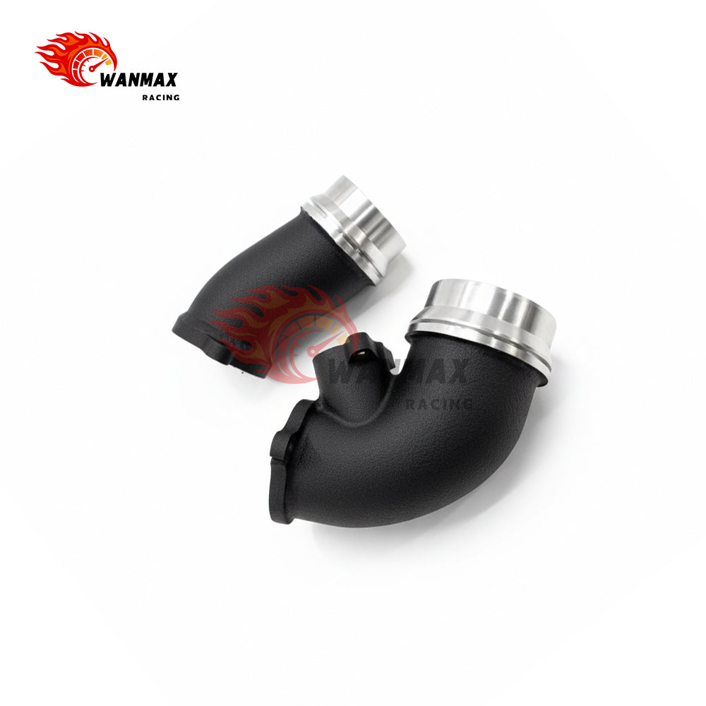 High Flow CNC Aluminum Turbo Inlet Elbow Pipe Kit for BMW G80 M3 G82 M4 G87 M2 S58 3.0T Twin Turbo 2021+
