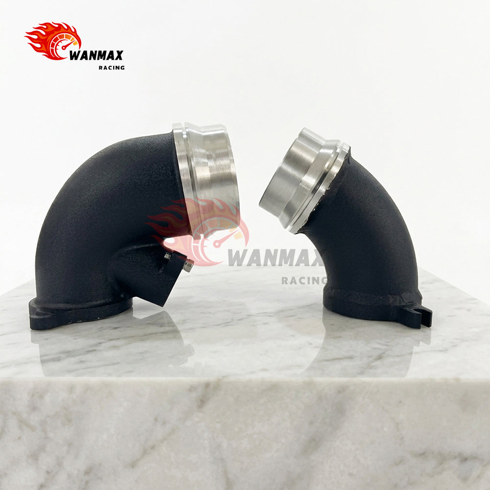 High Flow CNC Aluminum Turbo Inlet Elbow Pipe Kit for BMW G80 M3 G82 M4 G87 M2 S58 3.0T Twin Turbo 2021+