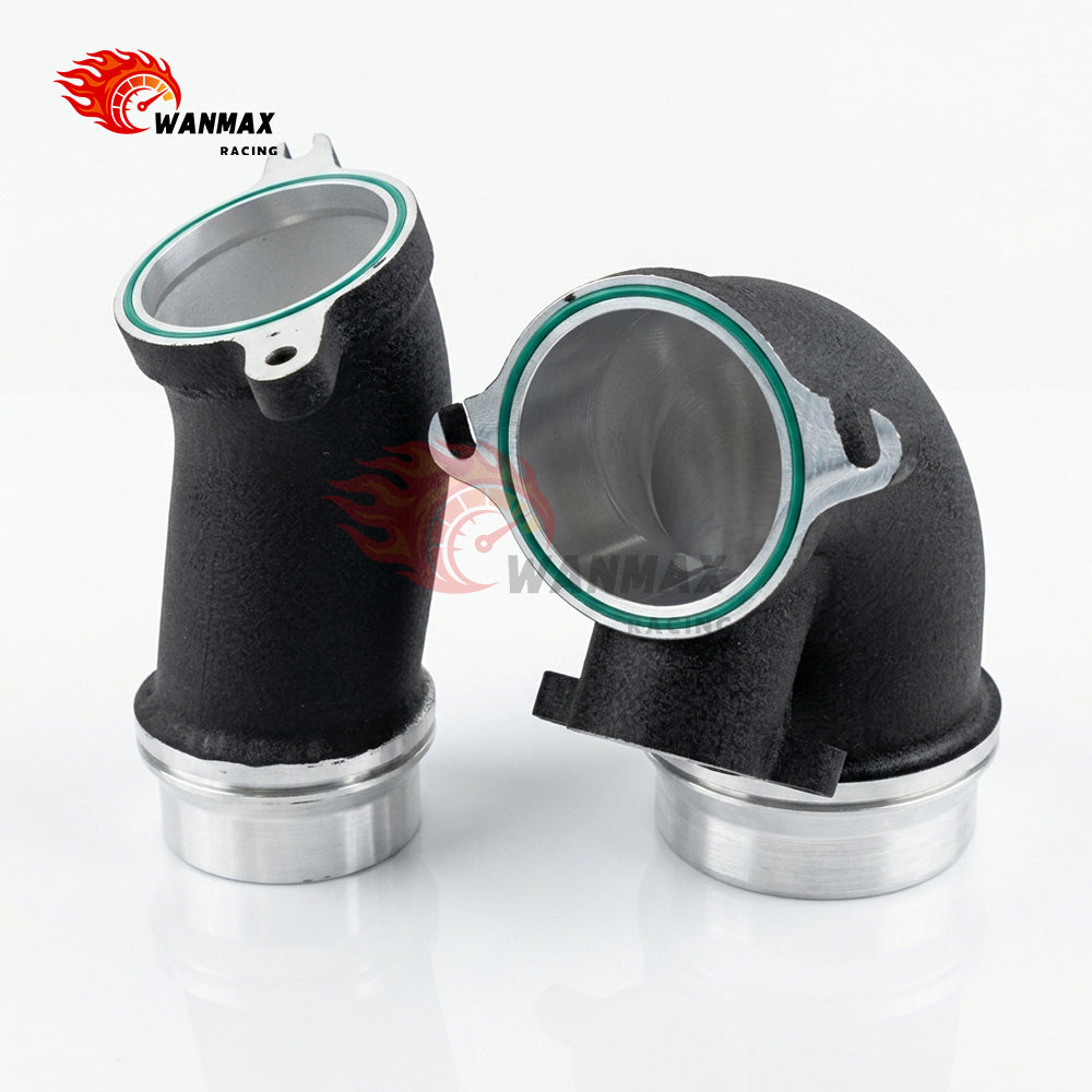 High Flow CNC Aluminum Turbo Inlet Elbow Pipe Kit for BMW G80 M3 G82 M4 G87 M2 S58 3.0T Twin Turbo 2021+
